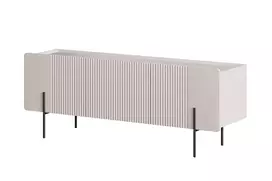 TV staliukas Malmi 150 cm, kašmyras, juodos kojos