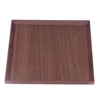 Medinis kvadratinis padėklas Juodojo riešuto medienos Retro Klasikinis Kinų stiliaus Dekoratyvinis padavimui skirtas padėklas M(315 X 180mm / 12.4 X 7.09in)