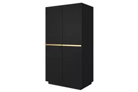 Drabužinė Nicole 100 cm, juoda, auksinės rankenos