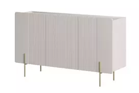 Komoda Malmi 150 cm, kašmyras, auksinės kojos
