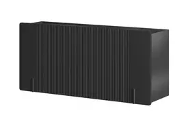 Sieninė komoda Malmi 150 cm, juoda juoda