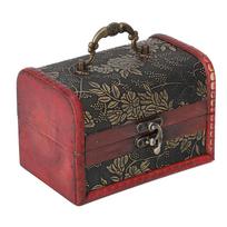 Vintage kvadratinė papuošalų laikymo dėžutė Rankų darbo medinė dekoratyvinė vitrina black