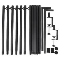 Over The Table Rod Stand with Clamps Adjustable 46-100in Length 29-55in Height Table Balloon Arch juoda