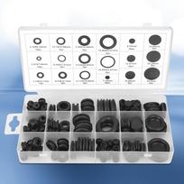 125Pcs Rubber Grommet Assortment Kit Electrical Wire Gasket Washer Seal Assortment Set