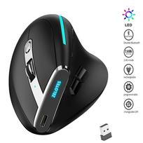 RGB belaidė vertikali pelė Įkraunama Bluetooth pelė nešiojamam planšetiniam kompiuteriui Mackbook programuojama žaidimų pelė Ergonomiškos pelės