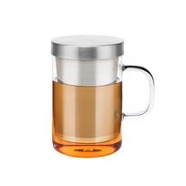 450 ml stiklinė arbatinė su sieteliu, borosilikatinio stiklo arbatinė su filtru ir dangteliu