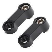 1 pora 10mm0.39in Motociklo Veidrodžio Laikiklio Paaukštinimo Prailgintuvo Adapteris Pakeitimas NMAX 155 125 juoda