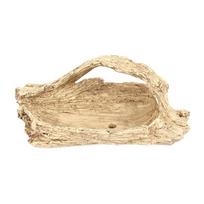 Artificial Driftwood Succulent Planter Faux Wood Resin Succulent Planter for Windowsill Desktop