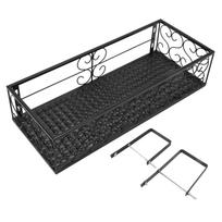 Balkono gėlių stovas pakabinamas gėlių vazono laikiklis pakabinamas kaltinės geležies tvora vidaus palangė Suitable for 10.5cm Railings