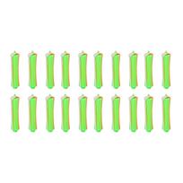 20pcs Hair Perm Rods Set Universal Thickened Nonslip DIY Orange Perm Rods for Beginner for Home green