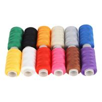 12 vnt. Siūlų rinkinys Spalvingi poliesterio siuvinėjimo įrankiai Rankų darbo DIY mezgimo reikmenys red