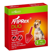 FIPREX DUO S antiparazitiniai lašai šunims (2-10kg) N1