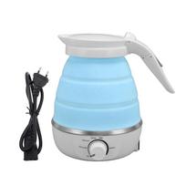 850W sulankstomas elektrinis virdulys 600ml silikoninis automatinis išsijungimas sulankstomas karšto vandens virdulys kelionėms L(for 6.5-9kg) mėlyna