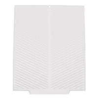 Silikoninis indų džiovinimo kilimėlis 485x405mm Atsparus karščiui Neslystantis Virtuvės stalviršio drenažo padėklas namams Baltas White