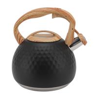 3L švilpiantis arbatinukas nerūdijančio plieno viryklei rankena arbatinukas namų virtuvei dujinė viryklė juoda L(for 6.5-9kg) juoda