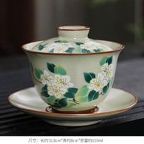 Rankų darbo Keraminis Gaiwan Kinų Arbatos Puodelis Rankomis tapyti Gėlės Sancai Arbatos Terinas Kelioninis Arbatos Dubenėlis Porcelianinis Arbatos Servizas Aksesuarai 110ml