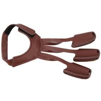 Artificial Leather Archery Glove Vintage Three Fingers Protector for Left Right Hand