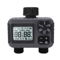 2 Outlet Sprinkler Timer Programmable Hose Watering Timer Rain Delay Manual Auto Irrigation for