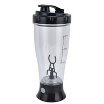 Electric Mixing Cup Simple 350ml Coffee Milk Shaking Bottle Automatic Shaker CupBlack juoda