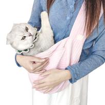Naminių gyvūnų nešiojimo krepšys, nešiojamas drobės rankinukas, šunų nešiojimo krepšys vienu petimi, skirtas kelionėms lauke Suitable for Pets Under 4kg/8.8lb rožinė