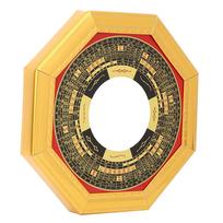 Tradicinis kinų Feng Shui išgaubtas įgaubtas Bagua veidrodis namams, verslui, laimės(Įgaubtas) yellow
