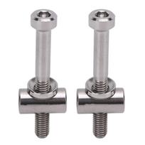2 vnt. M5x40mm Ti lydinio dviračio sėdynės stovo tvirtinimo varžtai Dviračio sėdynės stovo varžtai Dviračių priedai dviračiui
