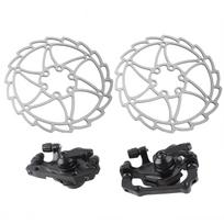 Mountain Bike Stainless Steel Disc Brake Caliper Set Universal Bicycle Accessoryblack