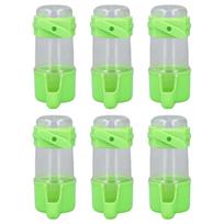 6pcs Birds Cage Water Feeder Professional Automatic Spill Proof Bird Water Hanging Feeder for Pets 100ml