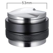 2 in 1 Espresso Coffee Tamper & Distributor - Adjustable 51-58.35mm Universal Sizes, Ergonomic Handle, Professional Coffee Tool, 51mm juoda