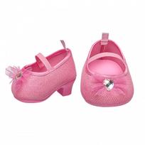 BUILD-A-BEAR blizgantys rožiniai aukštakulniai