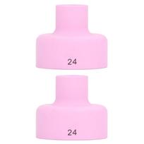 2 vnt. TIG suvirinimo puodelis 24# keraminis antgalis 2,4 mm centrinė skylė priedų rinkinys WP9 20 25 17 18 26