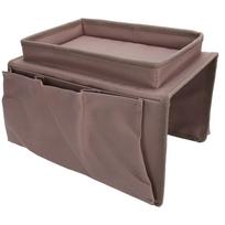 4 Pockets Sofa Armrest TV Remote Control Organizer Armchair Couch Bag with Cup Holder TrayCoffee kava