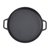 Pancake Flat Frying Pan Anti Stick Uniform Heating Thickened Cast Iron Pancake Flat Skillet for 30cm/11.8in