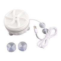 Mini Skalbimo Mašina Aukšto Dažnio Vibracija Nešiojama Skalbimo Mašina USB Maža Skalbimo Mašina Kelionėms white