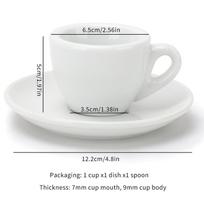 Porceliano Espresso Puodelių Rinkinys 50ml Kapučino Kavos Puodeliai Shots Puodelis su Lėkštute Subtilūs Kavos Aksesuarai 50ml