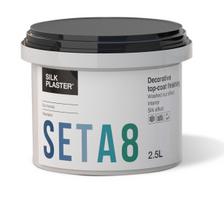 Dekoro dažai Seta8, šlapias šilkas, blizgus 2,5 L