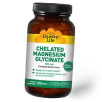 Chelated Magnesium Glycinate, Chelated magnio glicinatas, Country Life (36124106) 90tab