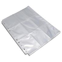 40PCS Trading Card Binder Sleeves Double Sided Card Sleeves Binder Sheets Clear Plastic Card Page