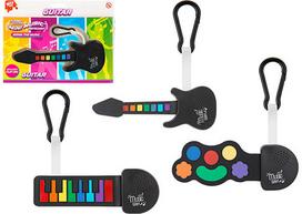 Elektroninis žaislas MUZIKOS INSTRUMENTAS B/OP SILICONE MUSIC, įv. rūšys (baterijos 1 x CR2032 pridedamos)