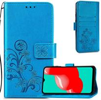 Dėklas Flower Book Samsung A145 A14 4G/A146 A14 5G mėlynas