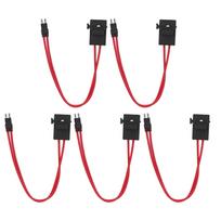 5 vnt. Automobilio saugiklių laikiklio jungtis Mini tvirtas laido prailginimas Transporto priemonės ATM 20A 16AWG su 5