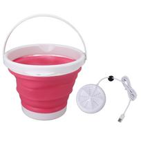 10L Portable Mini Washing Machine Folding Small Washing Machine for Underwear Socks Travel Dorm 5V