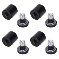 12 Sets Advertising Nail Stainless Steel Standoff Screws Mirror Glass Holder Mounts Tools