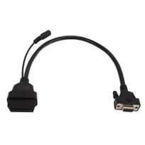 OBD Adapter Cable 16pin Male 15pin Female Plug and Play Diagnostic Connector Replacement for Launch