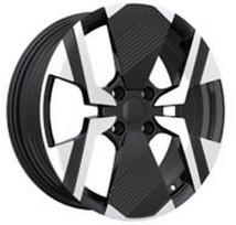 Ratlankis RACINGLINE YF6148 R17x6.5 4x108 ET 32 CB 65.1 (Black Polished Half Matt) (560 kg)