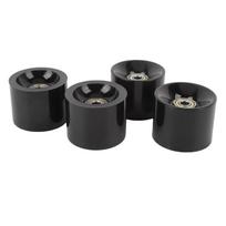 4 vnt. Riedlentės ratukai Didelio elastingumo PU 60x45mm Longboardo riedučio ratukas su guoliais