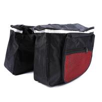 25L Cycling Bicycle Bike Rack Back Rear Seat Tail Carrier Trunk Double Pannier Bag