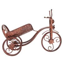 Iron Wine Holder Tricycle Shape Wine Bottle Rack Stand for Bar Counter Home DecorBronze antikvarinės bronzos spalvos