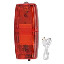 LED Safety Warning Shoulder Light Gravity Induction Mini Emergency Strobe Light with Clip for raudona