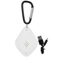 Nešiojamas tylus ultragarsinis uodų atbaidytojas žudikas USB vabzdžių atbaidytojas su kabinamu kabliuku Baltas